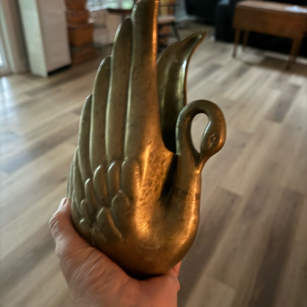 Brass vintage vase solid brass
